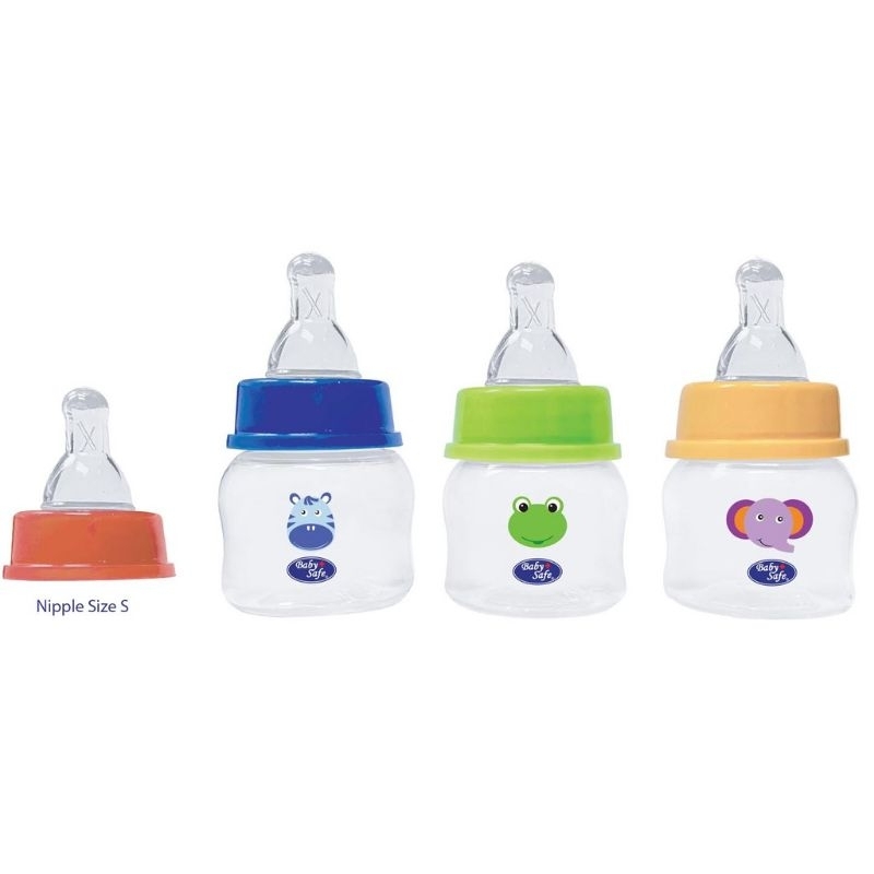 JS006 Baby Safe Slim Neck Bottle 60ml / Bot Susu Bayi Newborn Babysafe