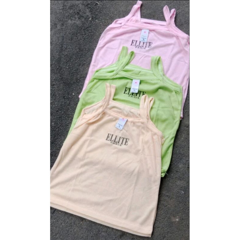 singlet ellit warna anak cwe /1pcs (R²)