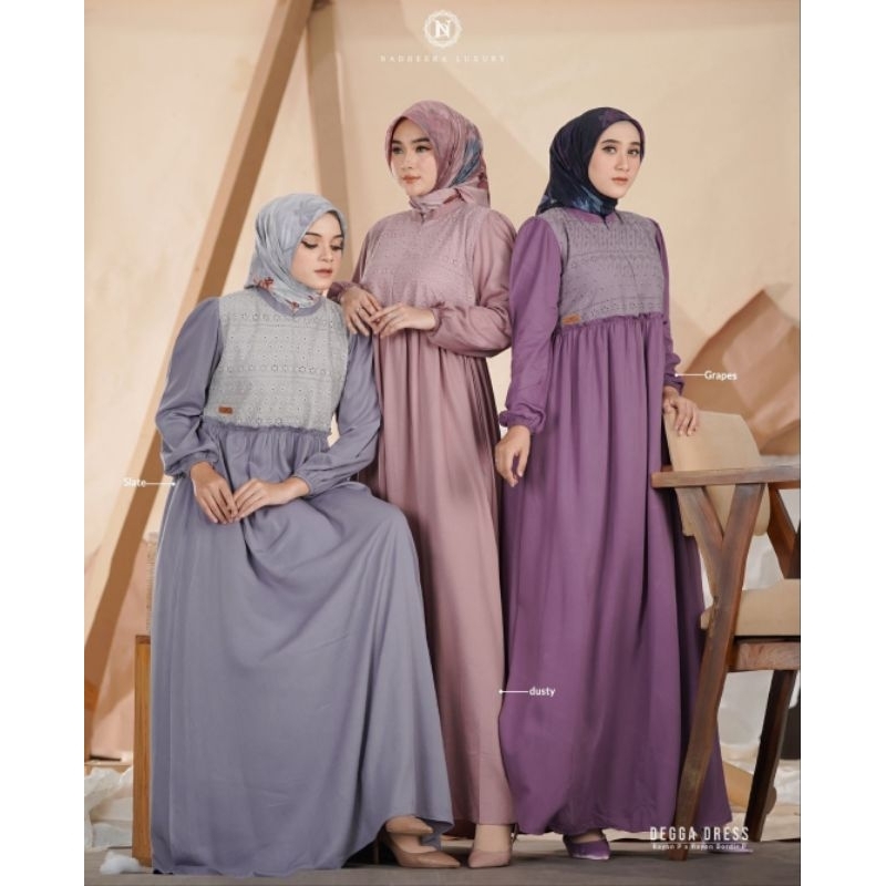 SPECIAL PRICE DEGGA DRESS BY NADHEERA LUXURY