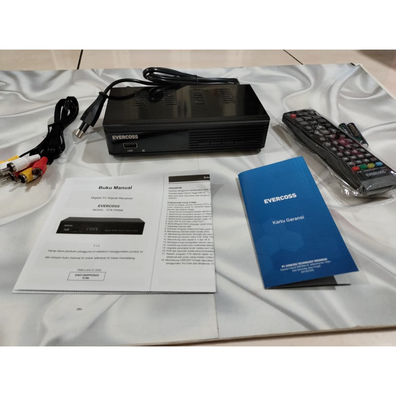 Evercross Set Top Box STB Prime digital TV Receiver Full HD Original garansi resmi