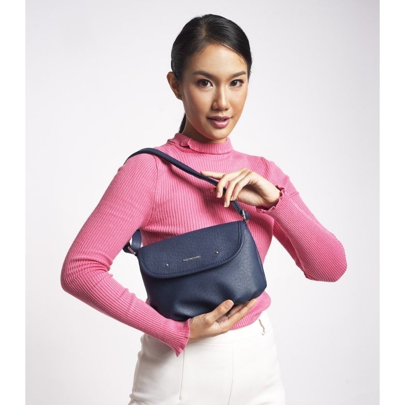 TAS YSABEL NAVY TAS SELEMPANG SOPHIE MARTIN ORIGINAL PROMO