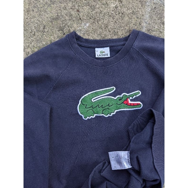 crewneck lacoste big logo