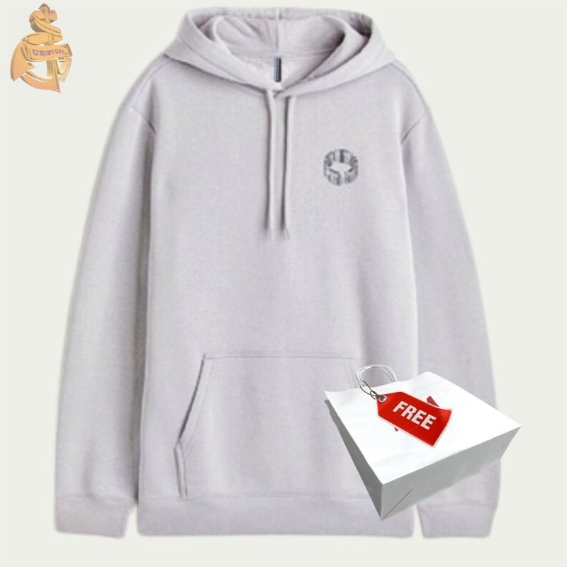 Hnm Hoodie Grey Dynamic Vision Pria Wanita Cewek Full Tag Free Paper Bag