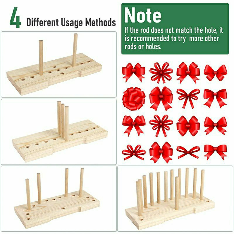 

Alat Bantu Pita DIY Crafts INF Multi Purpose Bow Maker For Ribbon Wooden Tool Kerajinan Buket