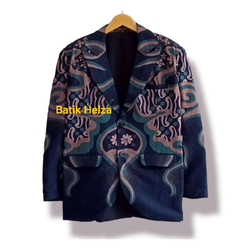 Jas batik pria Eksklusif Solo full lapisan bahan katun jahitan rapi