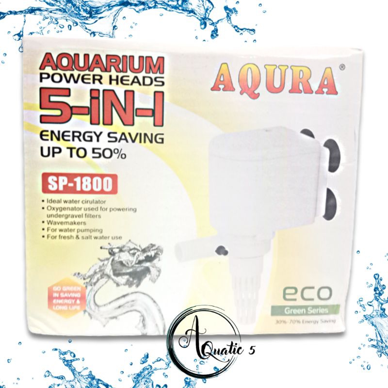 Promo Murah Pompa Aquarium AQURA 5IN1 SP 1800