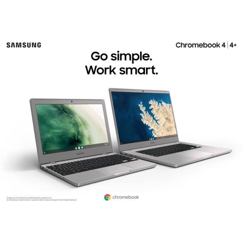 Samsung Chromebook 4 platinum new garansi SEIN 1 tahun