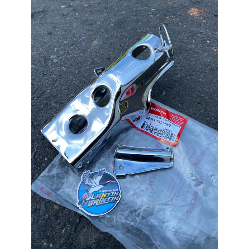 Pangkon mesin tiger original crome pati dudukan mesin tiger original crome