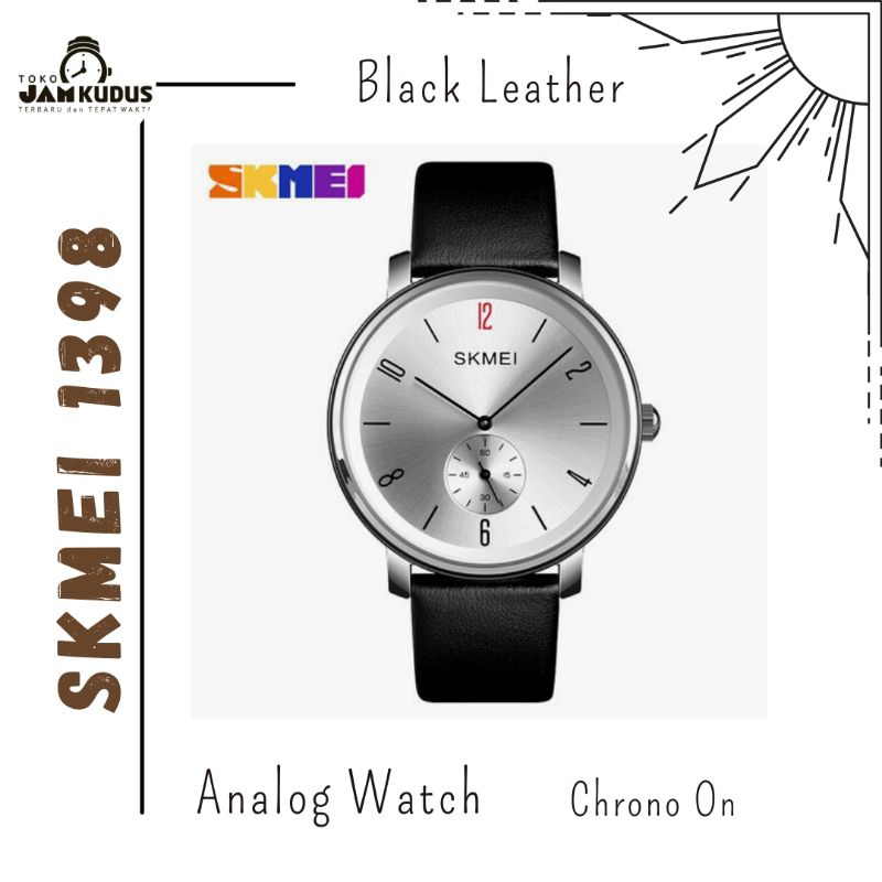 JAM TANGAN ANALOG SKMEI 1398 ORIGINAL SILVER