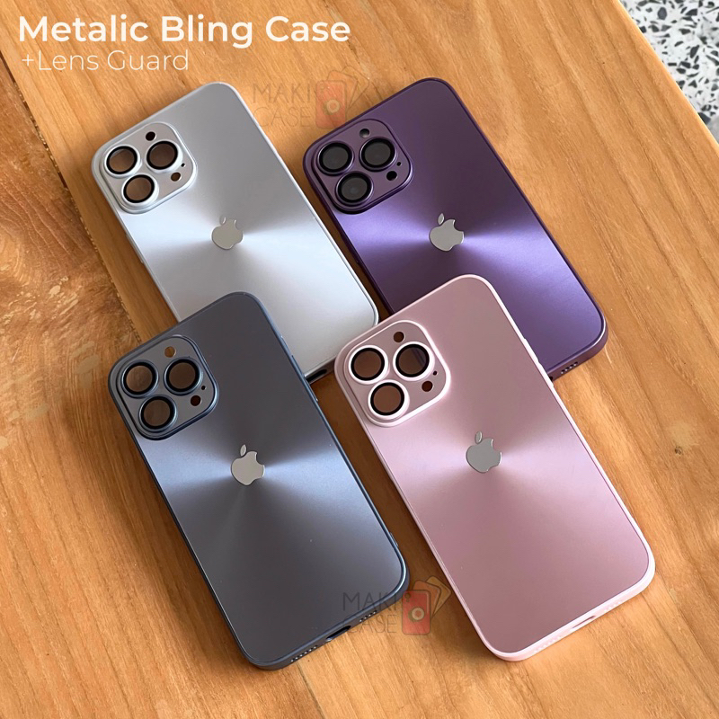 METALIC BLING CASE + LENS GUARD