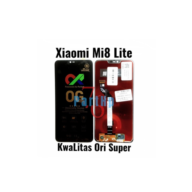 Lcd Touchscreen Fullset Kwalitas Ori Super Xiaomi Mi 8 Lite - Hitam