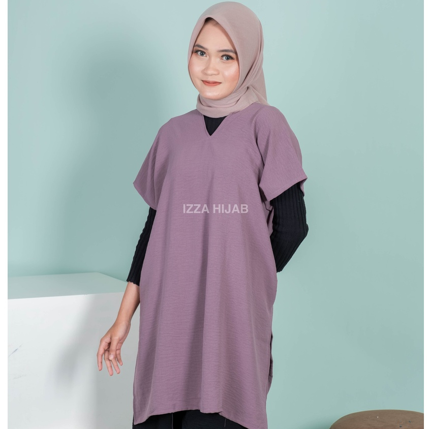 Long Square Nagita Crinkle Airflow Tunik Crinkle Atasan Crinkle Wanita | long square nagita | long square nagita jumbo | long square nagita panjang | long square nagita jumbo ld 140 | TUNIC NAGITA BLOUSE| LONG SQUARE CRINKLE AIRFLOW