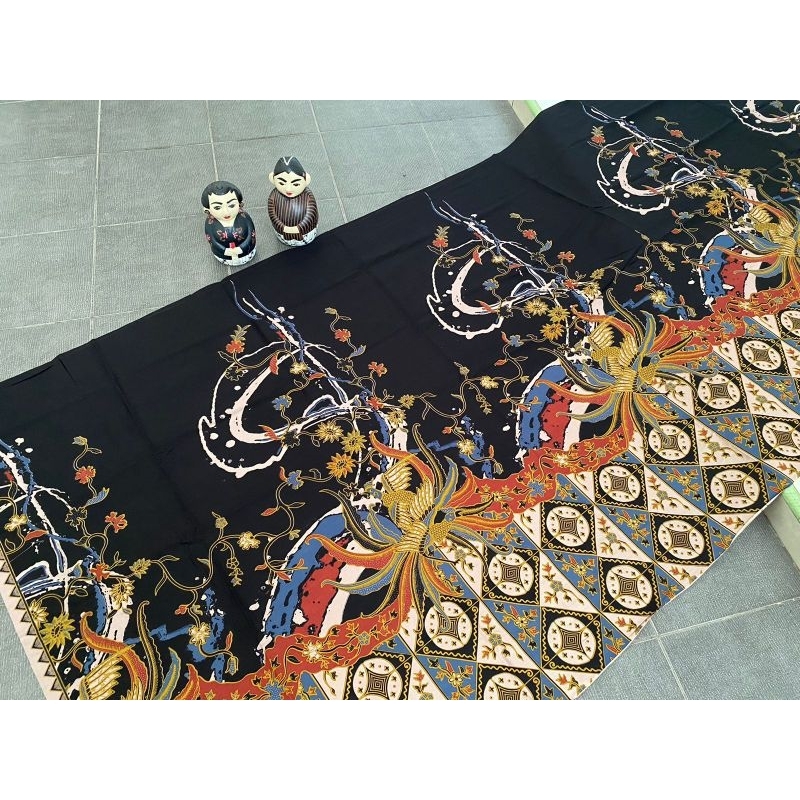 Bahan Katun Batik Solo motif abstrak