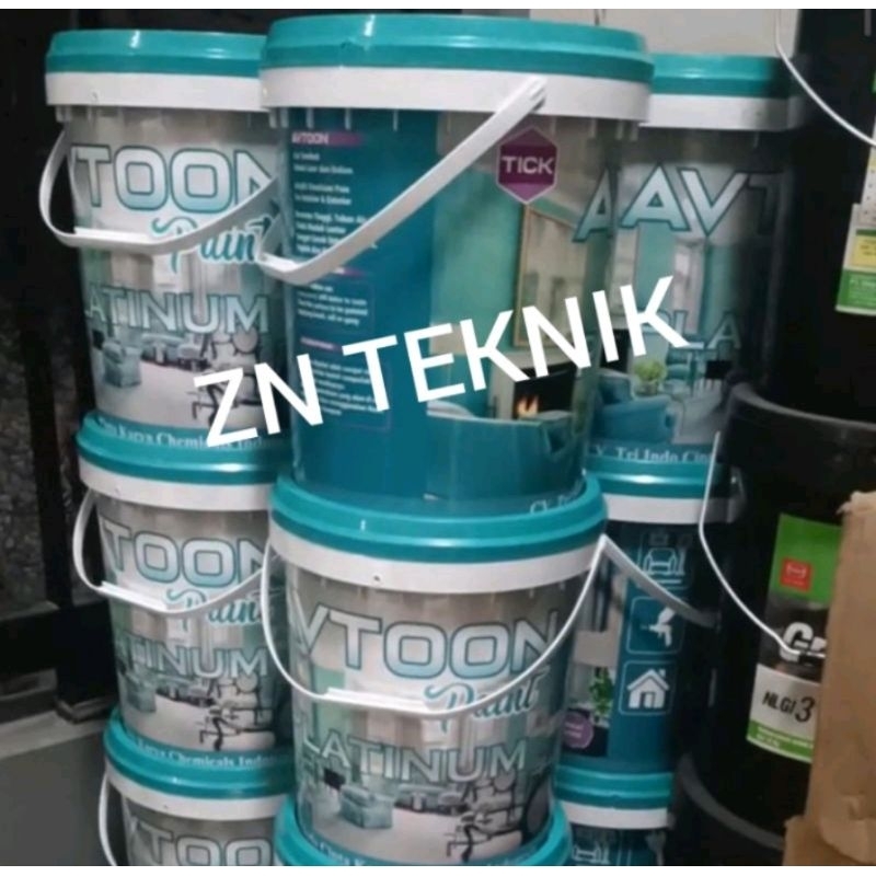 cat tembok anti air 20 kg Cat Tembok Dinding AVTOON Paint Platinum - warna Putih