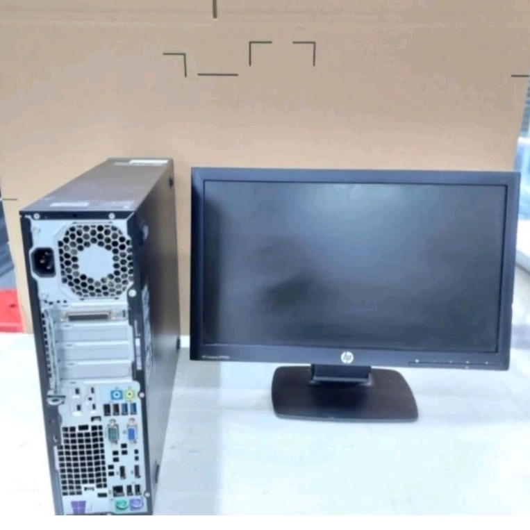 PC HP SIAP PAKAI CORE I5-4570 RAM 8GB SSD 120GB + MONITOR 19 INCH