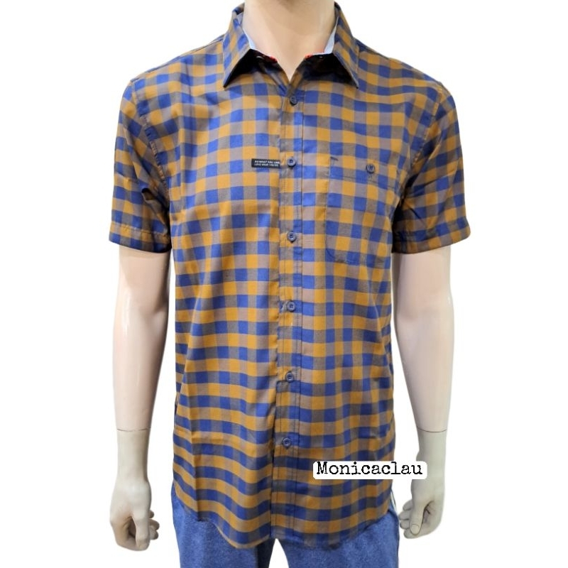 Kemeja Pria Poshboy Original Sacramento Casual Shirt Katun kotak-kotak