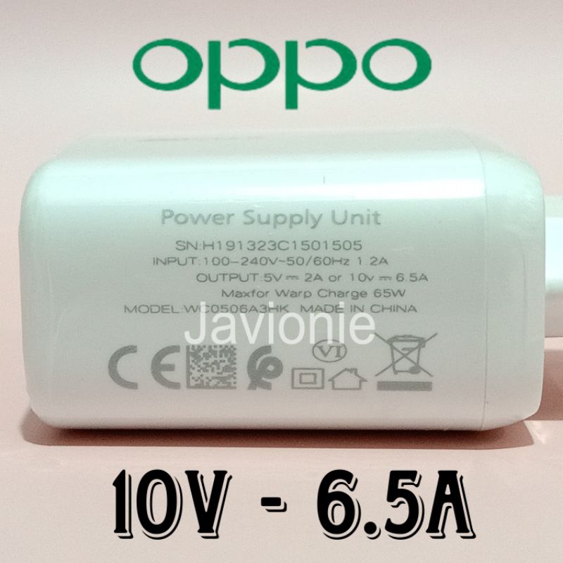 Charger OPPO Reno 4 5 6 7 7Z 8 8T 8Z PRO 5G A57 A74 A76 A77s A78 A95 A96 Original 65W SUPER VOOC TYPE C FLASH CHARGE