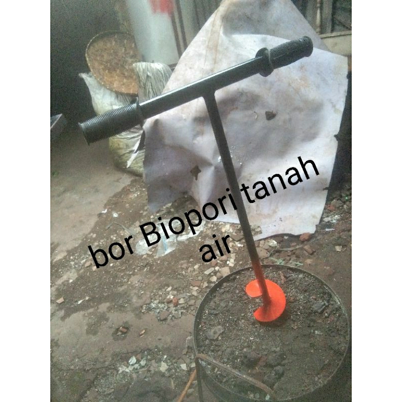 bor Biopori tanah 6-8-10 cm