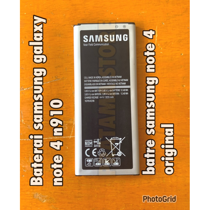 Baterai batre Samsung galaxy note 4 n910 batere battery Samsung Note 4