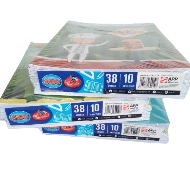 

Buku Tulis SIDU 38 Lembar 1 pack isi 10 buku