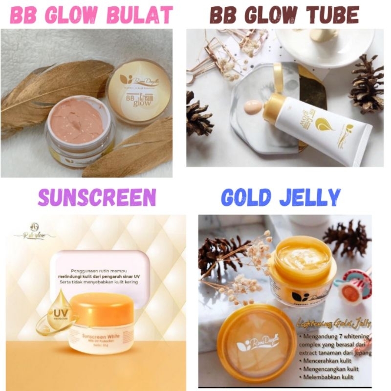 SUNSCREEN RINNA DIAZELLA GROSIR TERMURAH/BB GLOW BULAT/BB GLOW TUBE/GOLD JELLY