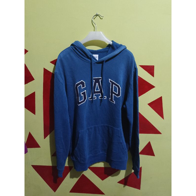 Jaket Hoodie Gap Unisex dewasa size M warna biru