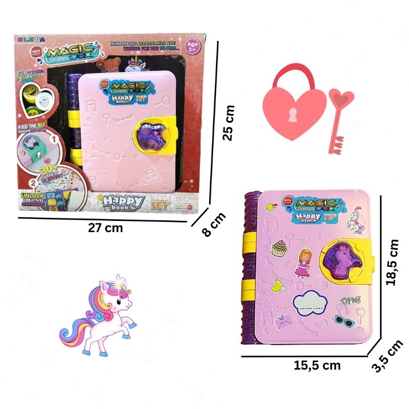 【COD】Mainan Surprise Treasure Magic Book Aksesoris Kado Anak Puzzle Hadiah Ulang Tahun Untuk Anak Perempuan