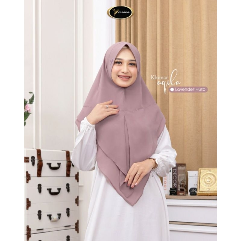 KHIMAR JILBAB INSTAN BERGO AQILA DUA LAYER TERBARU BAHAN BABYDOLL ULTIMATE ORI YESSANA HIJAB