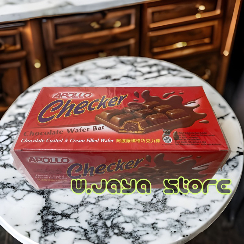 Apollo Checker Chocolate Wafer Bar 720g (24pcx 30g)