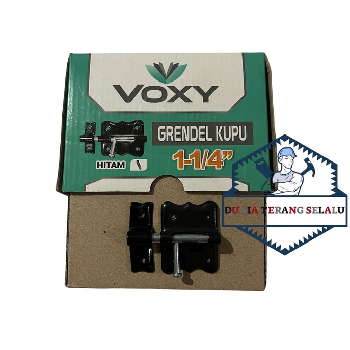 Grendel KUPU VOXY 11/4&quot; Hitam atau Putih - Gerendel Kupu Kecil 1 1/4 in- Slot Kunci Pintu - Selot Pintu model Kupu-Kupu 1.25 VOXY