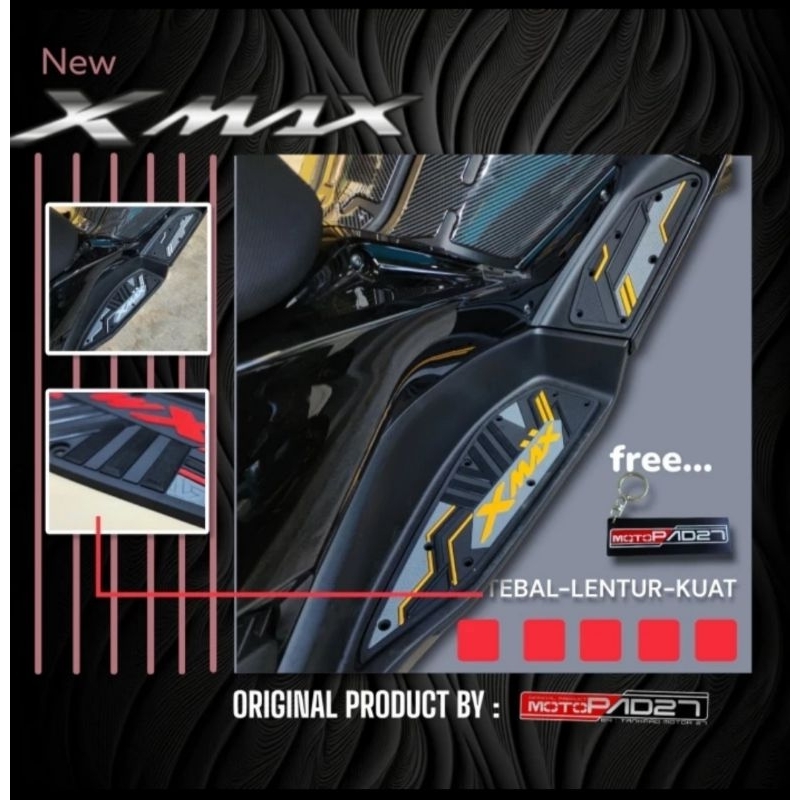 Motopad27 Xmax 2023 Floormat Karpet Xmax bordes pijakan kaki yamaha Xmax 2023