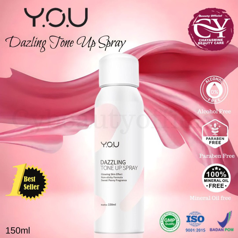 DAZZLING TONE UP YOU | PEMUTIH KULIT INSTAN SPRAY | 150 ML