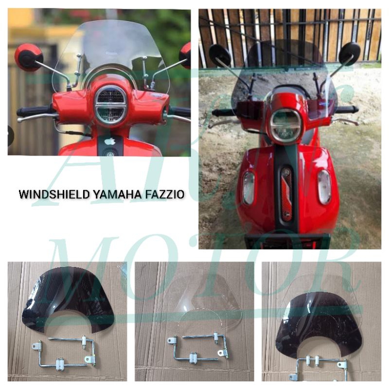 Windshield fazzio windshield angin fazzio winsil mini fazzio plus bracket