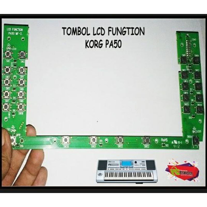 Tombol Panel Fungtion LCD Korg Pa50