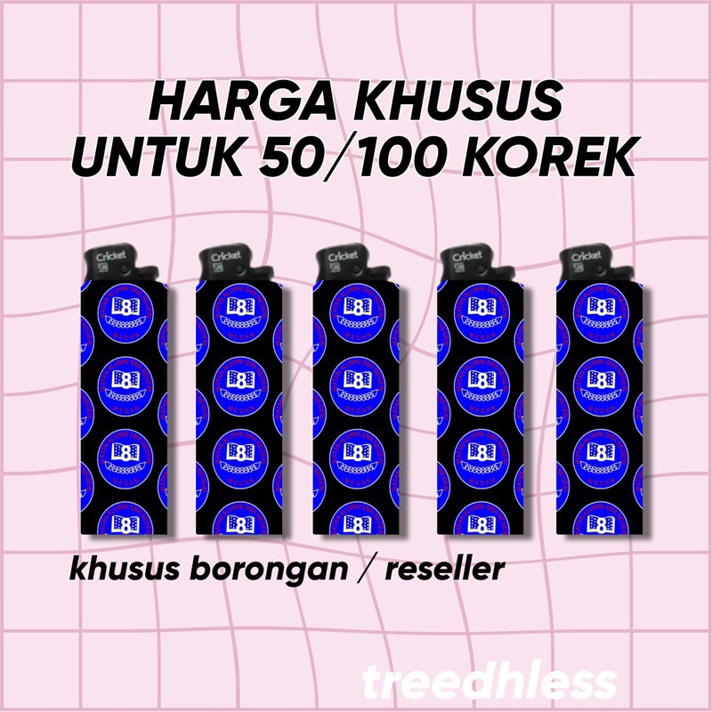 (isi 100) KOREK CUSTOM BORONGAN CRICKET / MAGNET / BARA ZIPPO