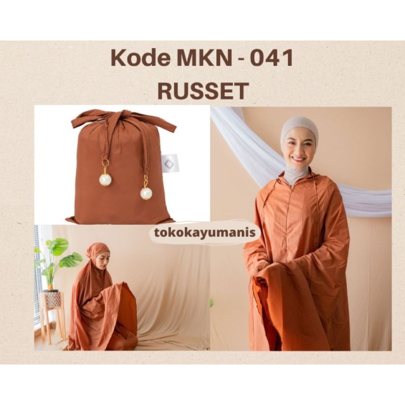 MUKENA TRAVEL MINI ALF BY ALIF MODERN WEAR RUSSET