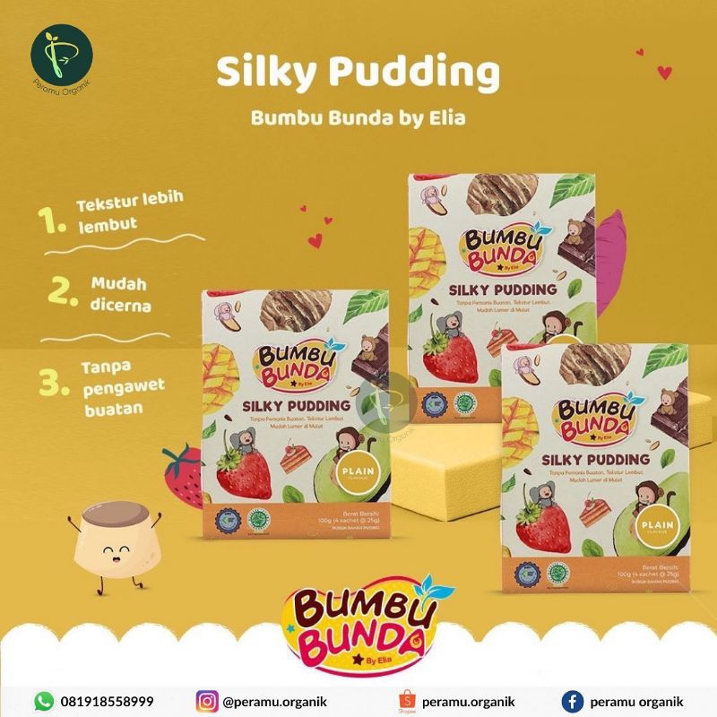 

Silky Puding bumbu bunda / Snack MPASI / Silky Puding Plain