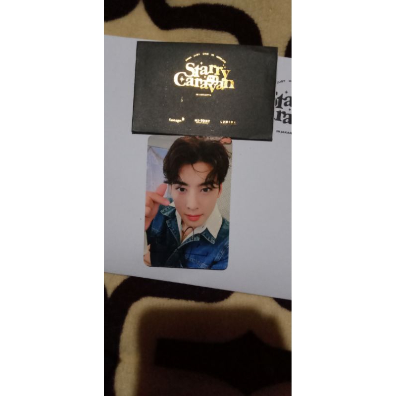 Photocard Cha Eunwoo signed Starry Caravan