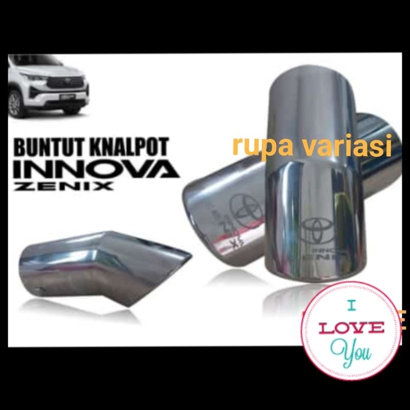 muffler buntut ujung knalpot mobil toyota innova inova zenix stainless