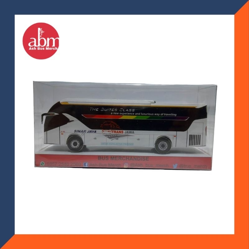 Miniatur Bus / Miniatur Bis Papercraft Sinar Jaya Suites Class