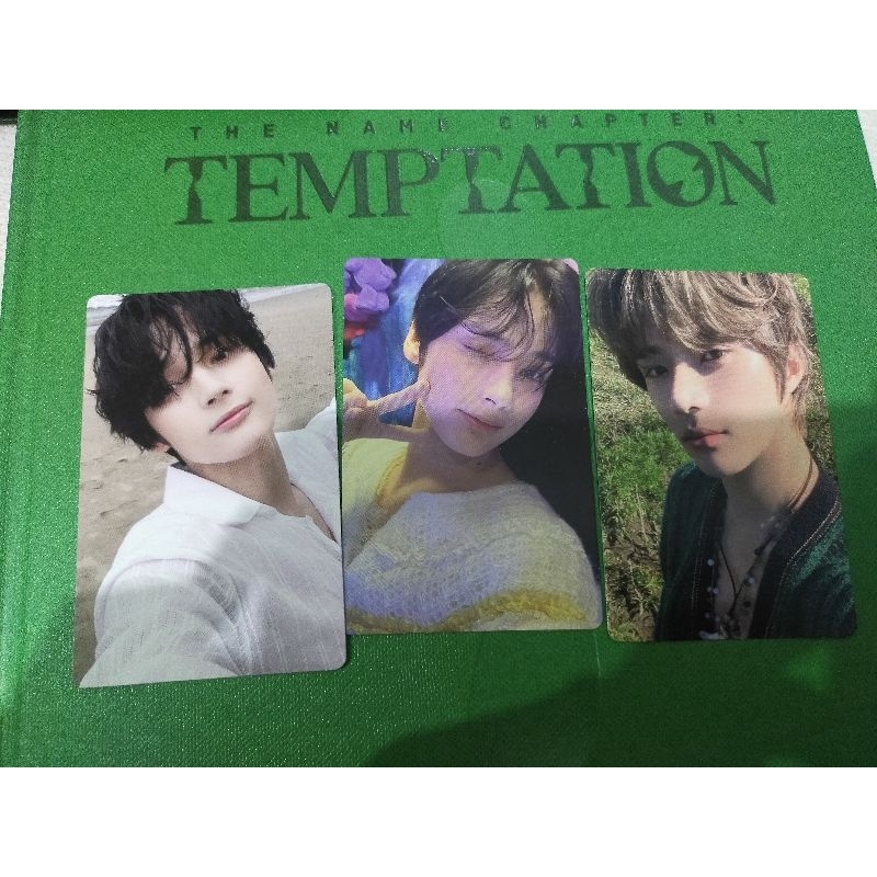 TXT THE NAME CHAPTER TEMPTATION PHOTOCARD BEOMGYU HUENINGKAI DAYDREAM FAREWELL NIGHTMARE