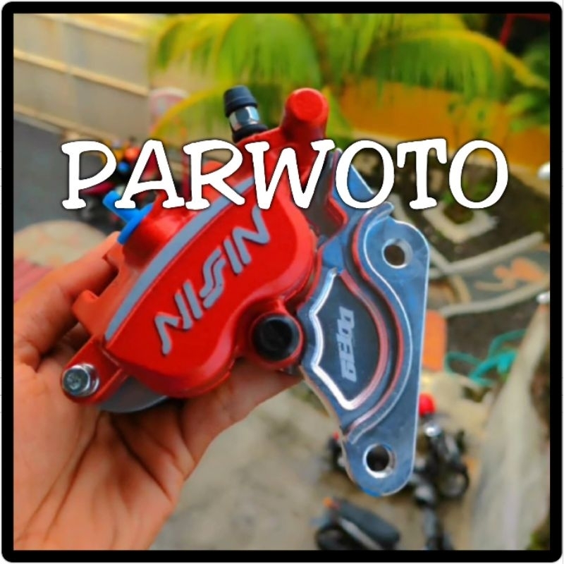 Bracket Breket Pangkon Kaliper Cakram Depan 2P 2 Piston RCB Shock 125Z FIZR Jupiter Ori - Original C