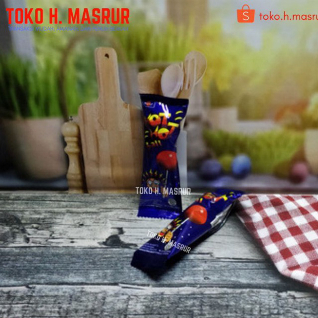 Permen Lollipop Hot Hot Pop Bentuk Ball & Kaki | Pendekar Biru