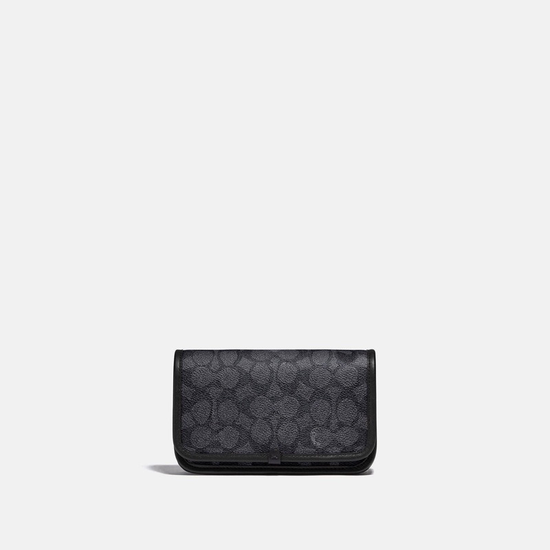 Coach Charter Phone Crossbody Signature Canvas (C2602)