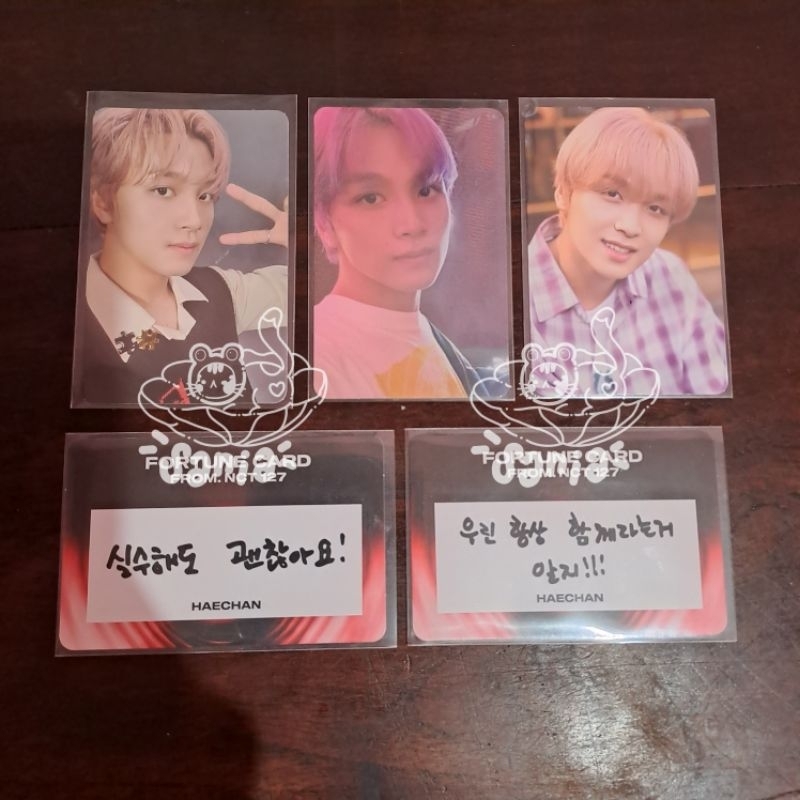 HAECHAN PHOTOCARD NCT LIFE IN GAPYEONG, PC FAVORITE, FORTUNE SCRATCH CARD