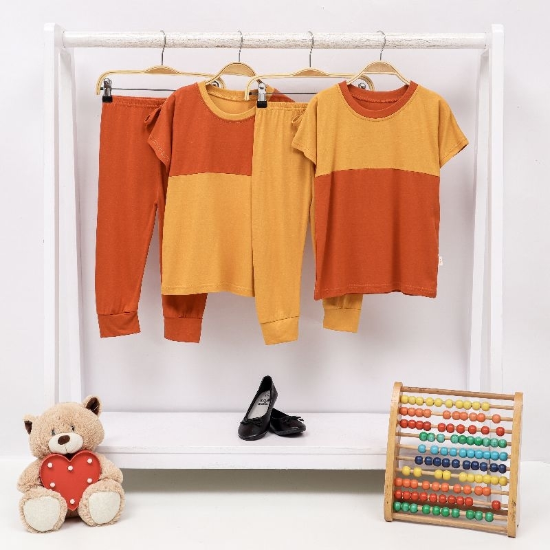 Set Kaos anak lengan pendek &amp; Celana panjang, Baju Rumah, Baju Tidur, Cotton Combed 30S PREMIUM