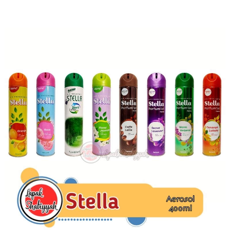 Stella Aerosol Air Freshener Spray 400ml / Pengharum Ruangan Stella Spray 400ml