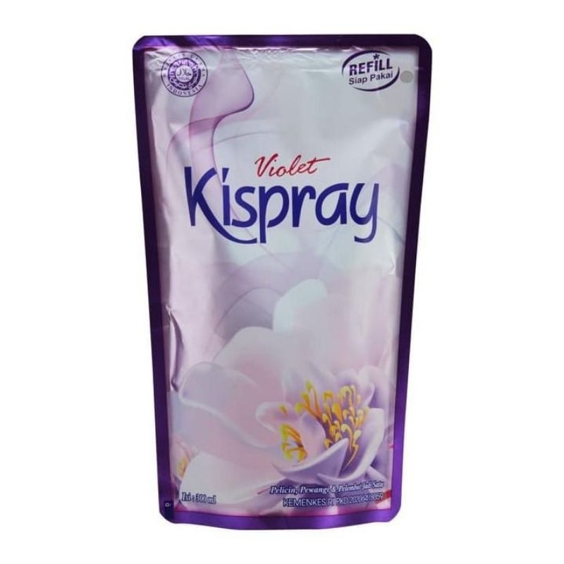 Kispray Violet Pewangi &amp; Pelembut Pakaian Refill 300mL