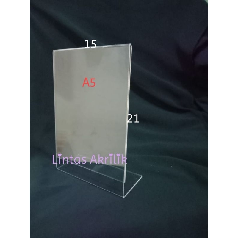 

Akrilik A5/Tent card A5/Tent holder A5/Akrilik A5 Tipe L