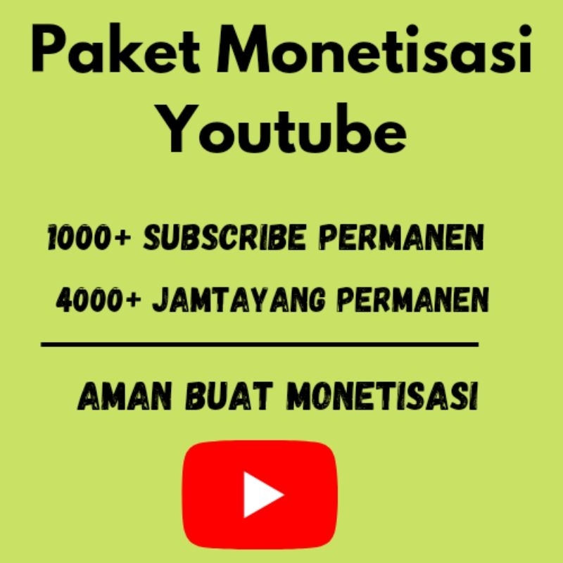 Multi paket youtube subscribers viewers views monetisasi